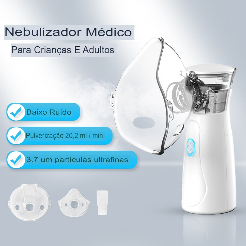 Nebulizador Portátil  Vapor Silencioso,