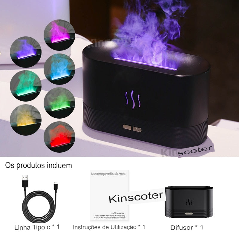 Difusor de Aroma  Umidificador de Ar Ultrassônico