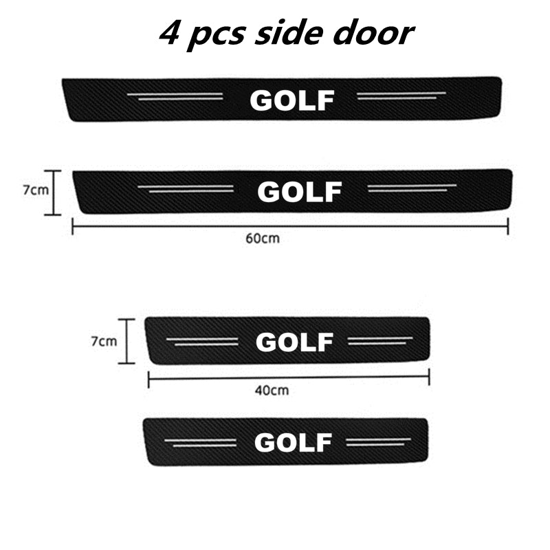 Proteção soleira carbono anti-arranhoes (golf)